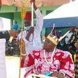 Igwe Elochukwu Mbanefo, the new traditional ruler of Orsumoghu kingdom in Anambra (seated) taking oath of office during his installation in Orsumoghu, Ihiala Local Government Area on Tuesday. [NAN]