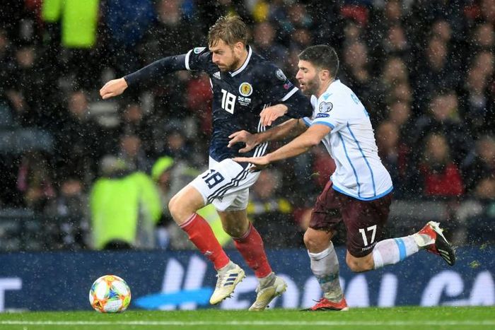 Scotland midfielder Stuart Armstrong has tested positive for coronavirus