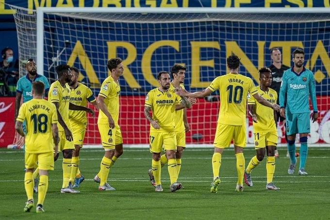 Samuel Chukwueze and Villarreal teammates (Twitter)