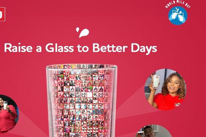 Dano raises a glass to milk and better days