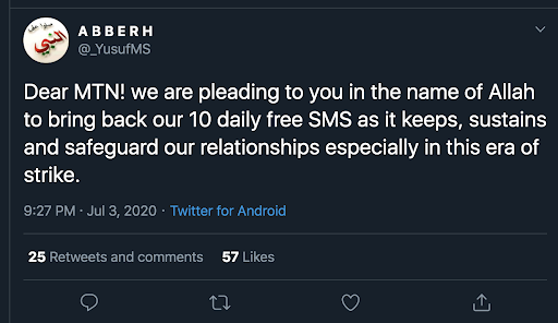 Bring back our free SMS - Nigerians ask MTN