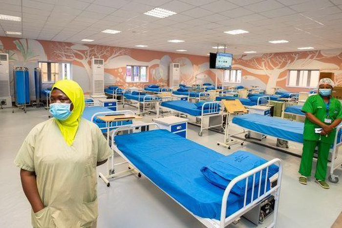 Lagos State Isolation Centre, Yaba, donated by CACOVID on Sunday in Lagos. [Twitter/@jidesanwoolu]