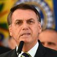 Jair Bolsonaro speaks at a press conference on April 24 in Brasilia