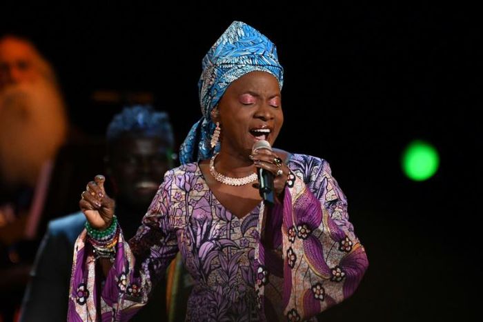 Beninese singer-songwriter Angelique Kidjo, shown here at the 2020 Grammys, says coronavirus exposes how "greed has fragilized our system"