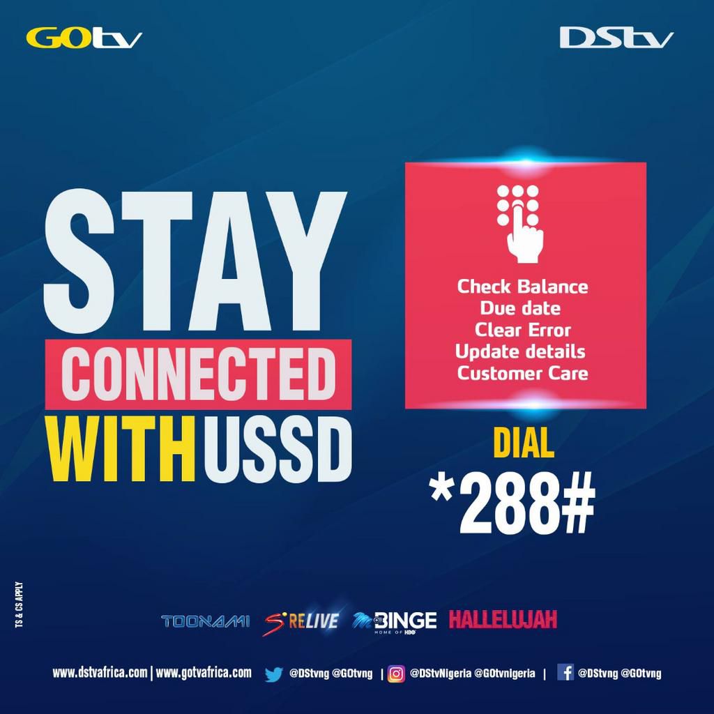 You can DIY with DStv self-service option as you stay at home