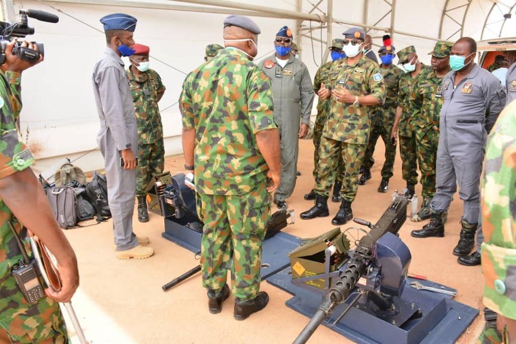 Chief of Air Staff, Air Vice Marshal Abubakar Sadique has commended his troops and personnel for displaying courage, commitment and patriotism in discharging their assignment. [Twitter/@NigAirForce] NAF