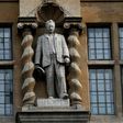 Protestors have called fo the removal of the statue of Victorian imperialist Cecil Rhodes, which looks down over Oxford's High Street