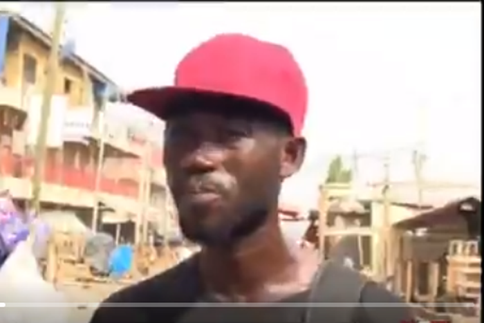 Freed prisoner sheds tears as he roams about in Accra begging for GHC 25 to go home (video)