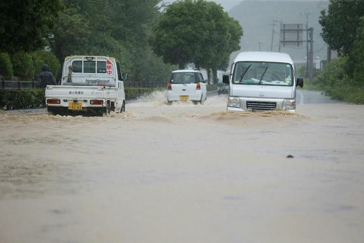 Reports said 75,000 residents were ordered to evacuate their homes, with nearly 100 people stranded