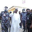 The Chairman, Nigeria Police Trust Fund (NPTF), Suleiman Abba flanked by Lagos Commissioner of Police, Hakeem Odumosu and others. (Thisday)