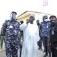 The Chairman, Nigeria Police Trust Fund (NPTF), Suleiman Abba flanked by Lagos Commissioner of Police, Hakeem Odumosu and others. (Thisday)
