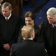 US Supreme Court Justice Neil Gorsuch (2R, pictured February 2019 shaking hands with President Donald Trump) wrote the majority opinion banning employers from firing LGBT workers on the basis of their sexual orientation