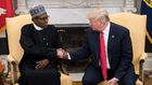 Nigerian President Muhammadu Buhari and US President Donald Trump meet at the White House on Monday, April 30, 2018.