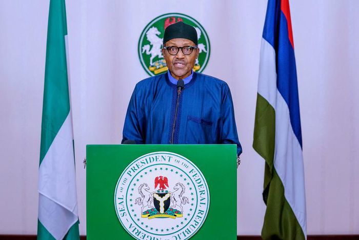 President Muhammadu Buhari. [Twitter/@BashirAhmaad]