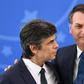 Brazilian Health Minister Nelson Teich (left, with President Jair Bolsonaro) joined the cabinet on April 17, 2020