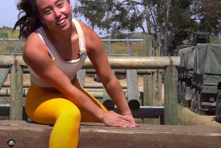 A Gymnast Took On the U.S. Marines Obstacle Course