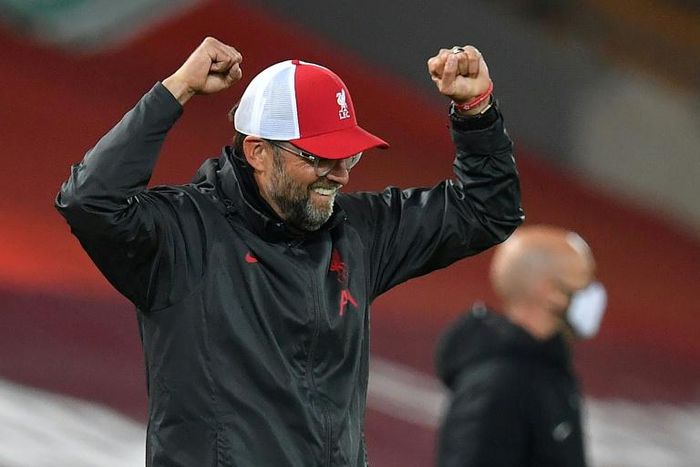 Cloud nine: Jurgen Klopp's Liverpool have taken nine points from their opening three Premier League games