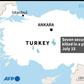 Map locating the province of Van where seven Turkish security personnel were killed in a plane crash on Wednesday.