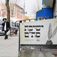 (FILES) In this file photo Orthodox Jewish men walk in the Brooklyn neighborhood of Crown Heights on February 27, 2019 in New York. The United States saw a record number of anti-Semitic incidents last year, including a sharp spike in physical attacks, ...