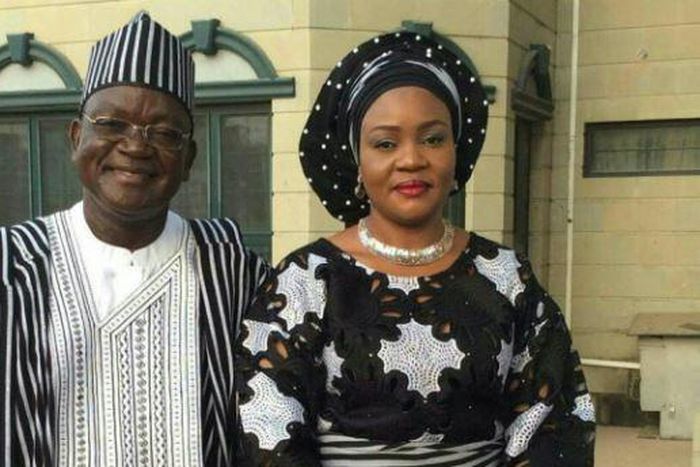 Gov Ortom and his wife Eunice Ortom (TheCable)