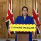 SOUNDBITE British Home Secretary Priti Patel announces another 917 deaths in hospital due to coronavirus, bringing the country's total toll close to 10,000.