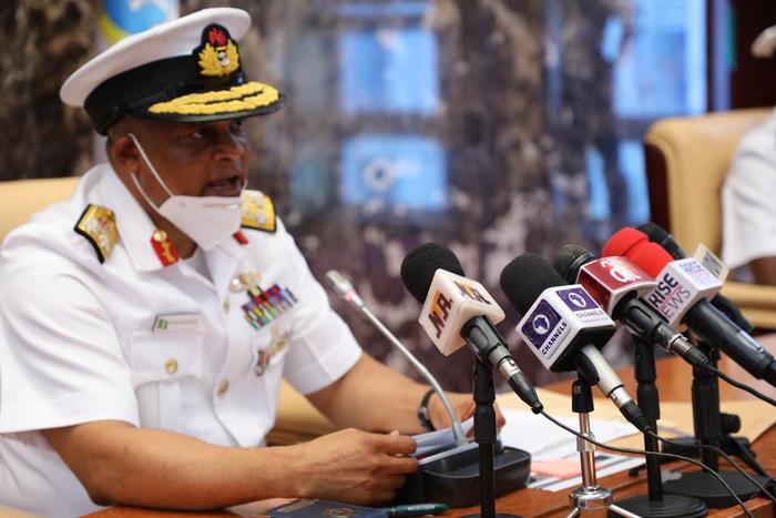New Chief of Policy and Plans Naval Headquarters is Rear Adm. Ifeola Mohammed. [Twitter/@NigNavyToday]