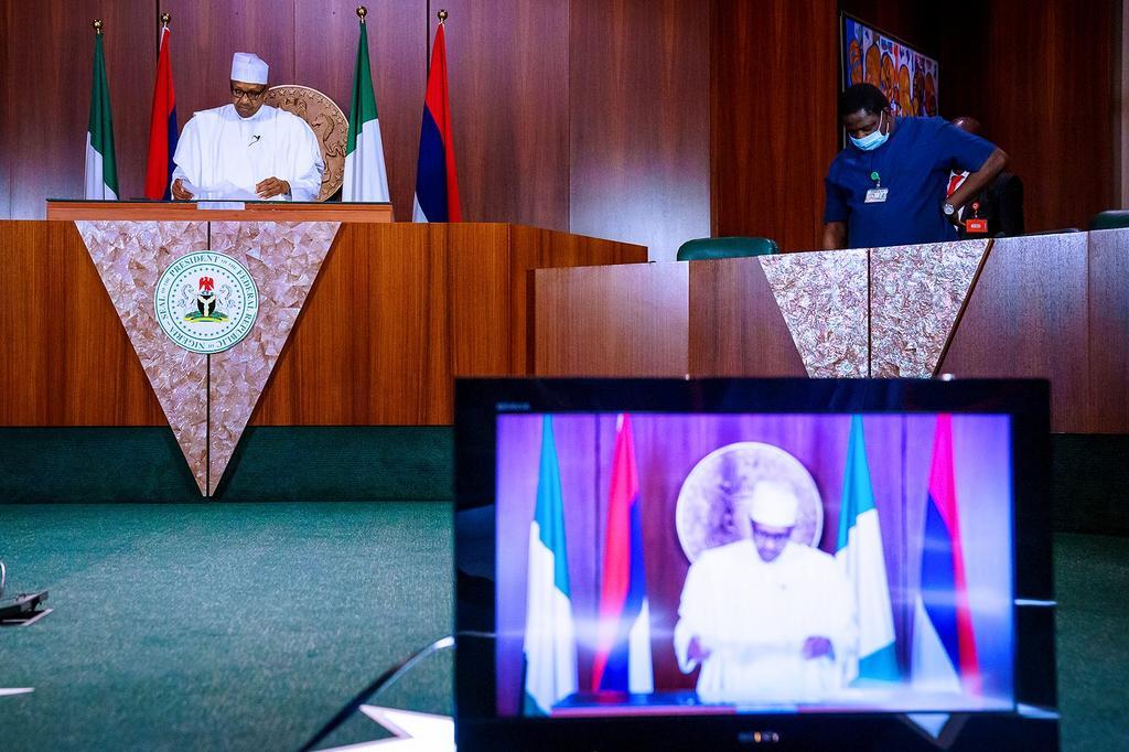 President Muhammadu Buhari. [Twitter/@NigeriaGov]