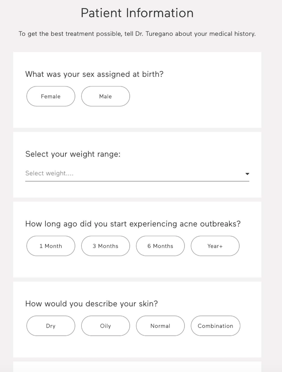 A snapshot of what Apostrophes quiz for patients looks like.