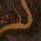 An aerial view showing some of the fire damage in Brazil's Pantanal