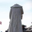 A decapitated statue of Christopher Columbus in Boston, Massachusetts
