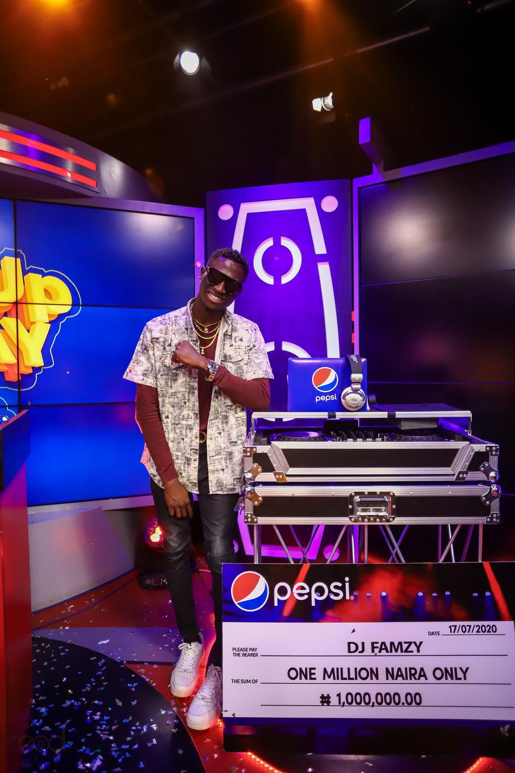 Introducing the latest DJ superstar, DJ Famzy, winner of Pepsi upcoming DJ competition #TurnUpFridayWithPepsi