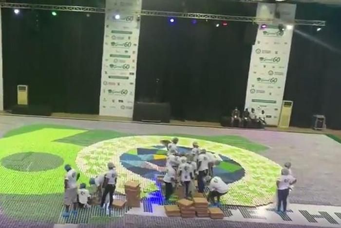 Lagos puts Nigeria on world record with 60,000 cupcakes mosaic (WuzupNigeria)