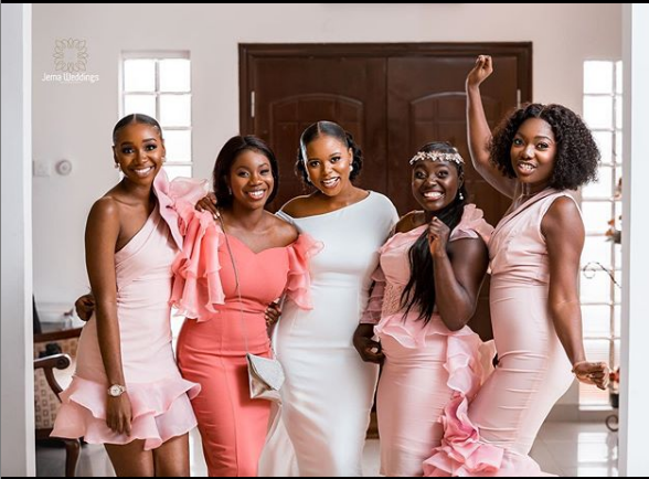 Michelle and bridesmaids