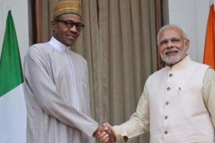 President Muhammadu Buhari meets with Indian Prime Minister, Narendra Modi