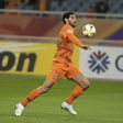 Shandong Luneng midfielder Marouane Fellaini scored three quick-fire headers