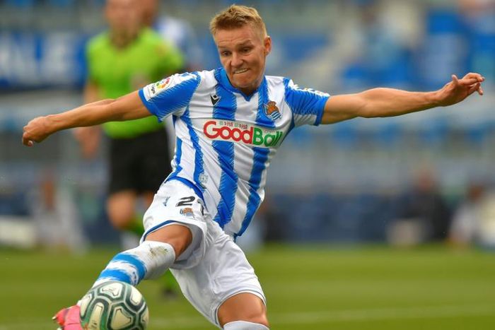 Real Sociedad's Norwegian midfielder Martin Odegaard