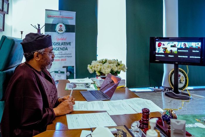 Speaker of the House of Representatives, Femi Gbajabiamila. [Twitter/@HouseNGR]