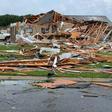This handout photo obtained April 13, 2020 courtesy of the City of Monroe, Louisiana shows the aftermath of storm damage after tornadoes ripped through southern US states on Easter Sunday
