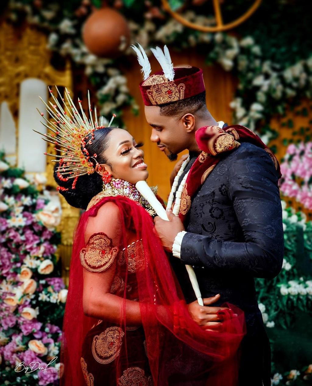 Jidekene and Chisom had their traditional wedding ceremony on Thursday September 10, 2020 [Instagram/IamJidekene]