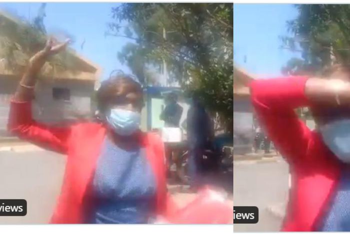 Crying woman storms court, saying Chief Justice has neglected a child she has with him (video)