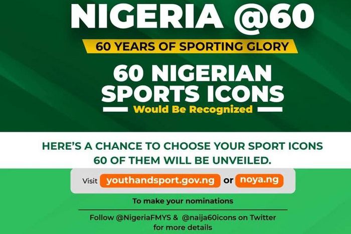 Nigeria @60: Sixty years of sporting glory Nigeria - 60 sports icon