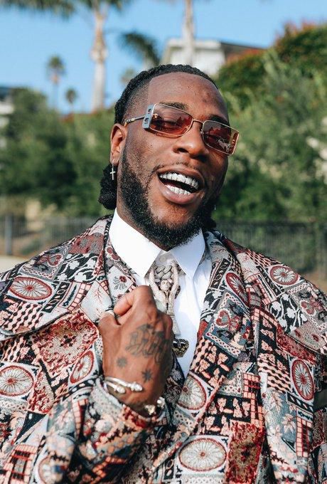 Burna Boy at The 2020 Grammys.