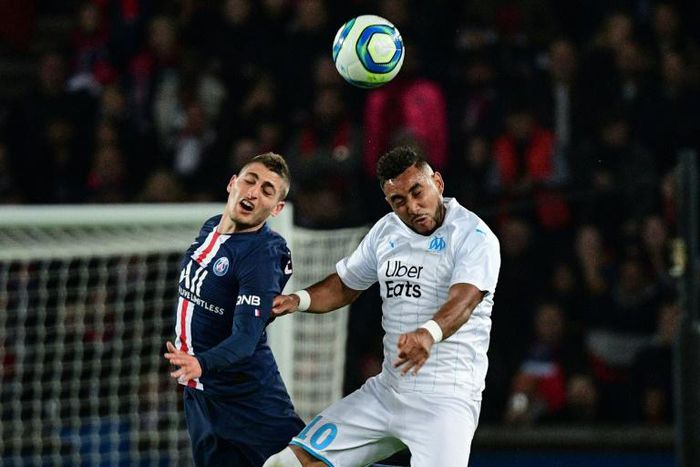 PSG's Marco Verratti and Marseille's Dimitri Payet -- the teams will meet in mid-September, early in the new French season