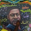 A Pakistani artist puts the final touches on a mural of George Floyd, the African American whose killing by a white police officer has ignited protests against racism around the world