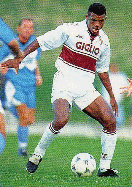 Sunday Oliseh during his days at AC Reggiana. [sundayoliseh]
