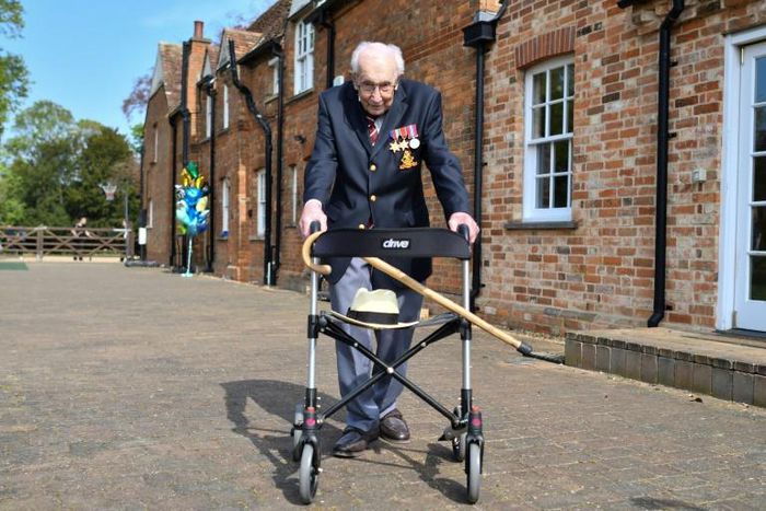 British World War II veteran Captain Tom Moore captured the nation's heart with his laps to raise money for healthcare workers treating coronavirus patients