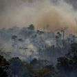 Smoke rises from forest fires in Altamira, in Brazil's Amazon region, in August 2019