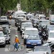 Traffic builds up on Beaumarchais boulevard in Paris after France eased lockdown measures taken to curb the spread of COVID-19