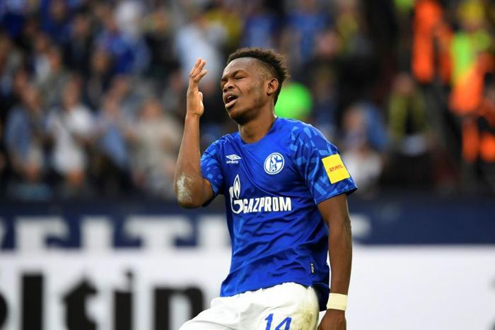 Wales forward Rabbi Matondo has apologised to Shalke supporters for wearing a Borussia Dortmund shirt to a gym training session.