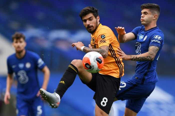 Wolves midfielder Ruben Neves (C) says injury to Spanish team-mate Jonny will inspire them in Tuesday's Europa League quarter-final against Sevilla